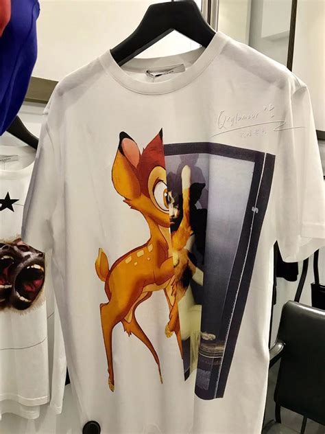 givenchy bambi shirt white|Givenchy t shirt.